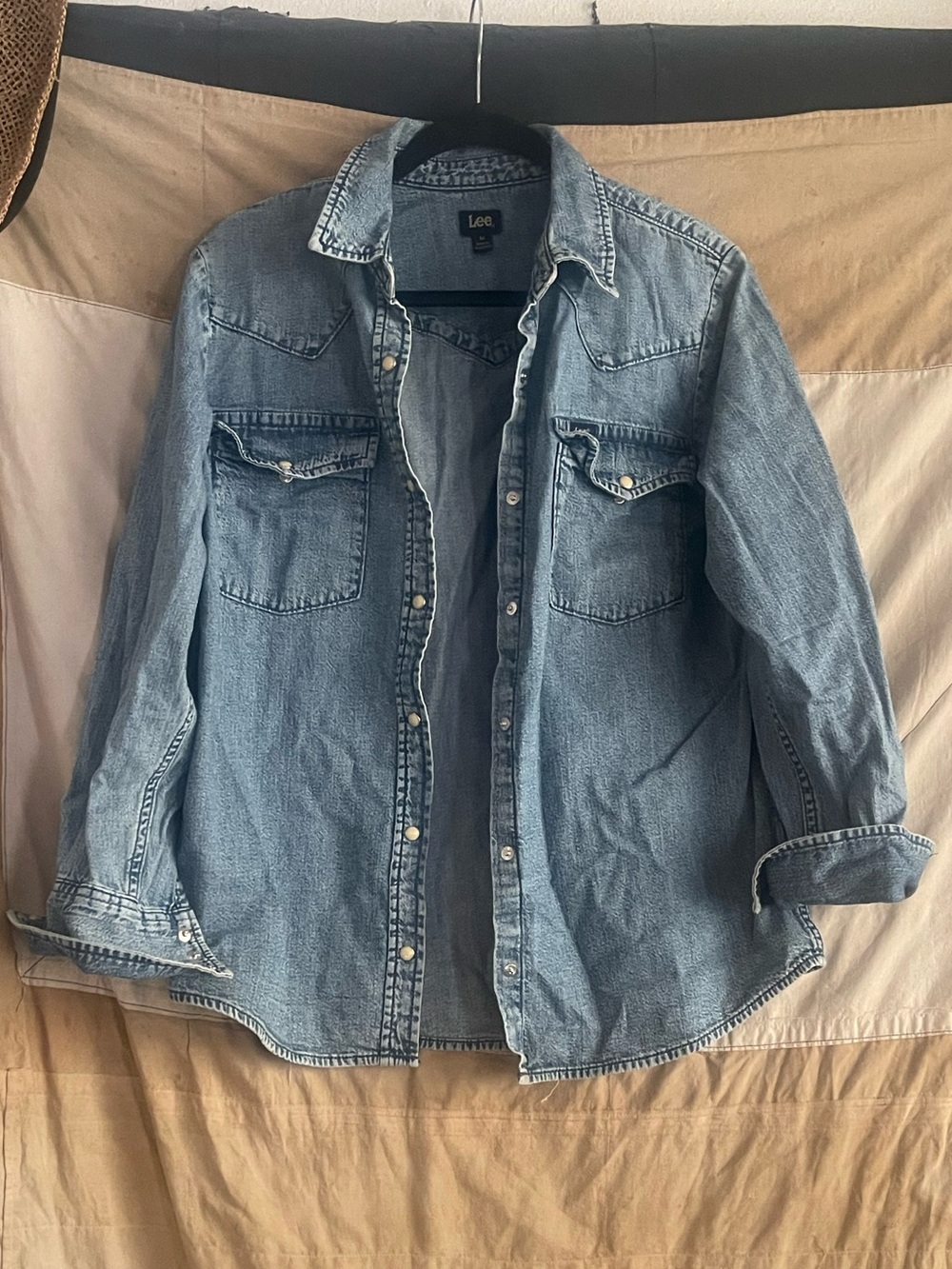 Lee Light Blue Denim Jacket with Chest Pockets